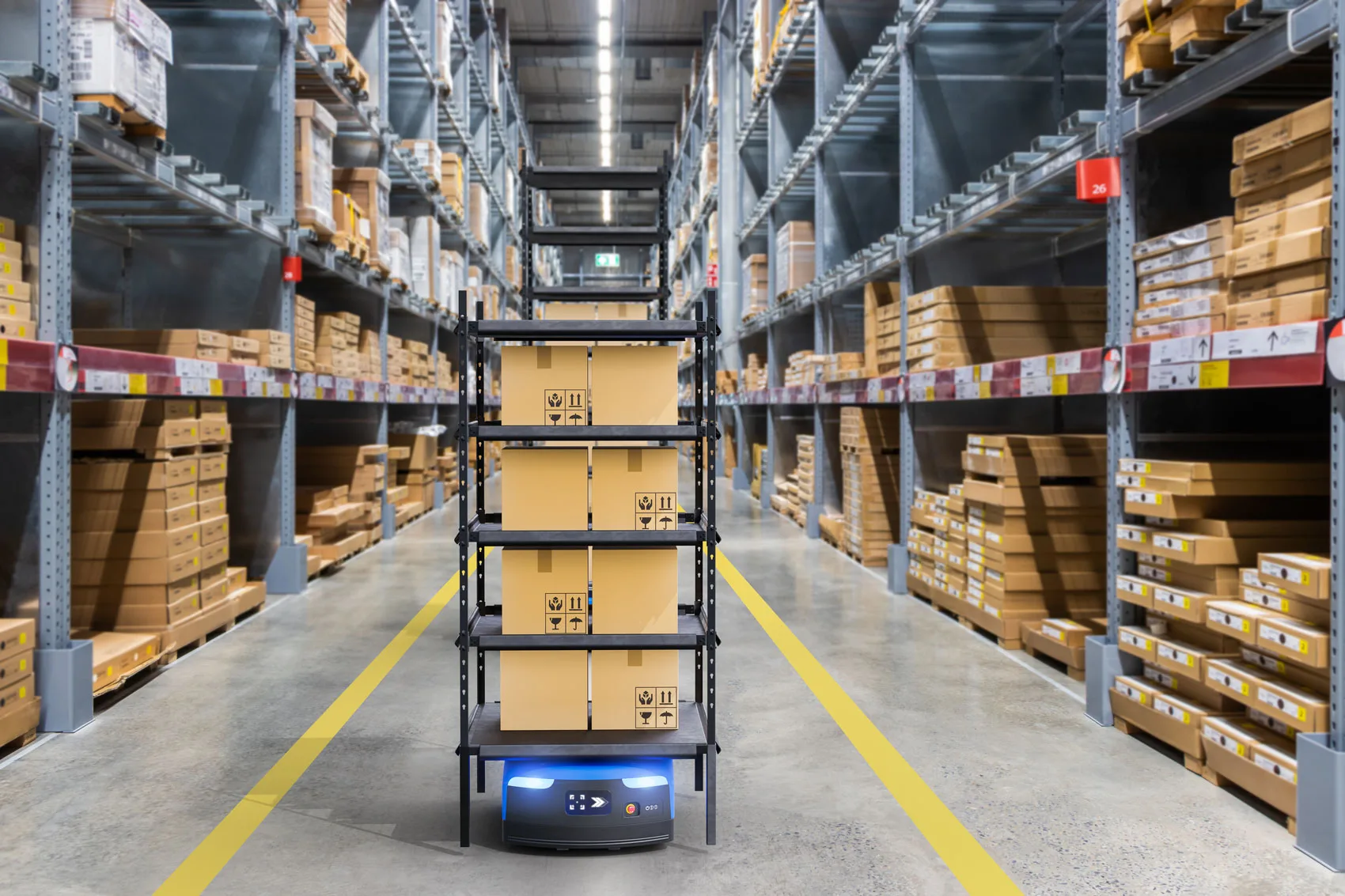 Autonomous robot picking in smart warehouse